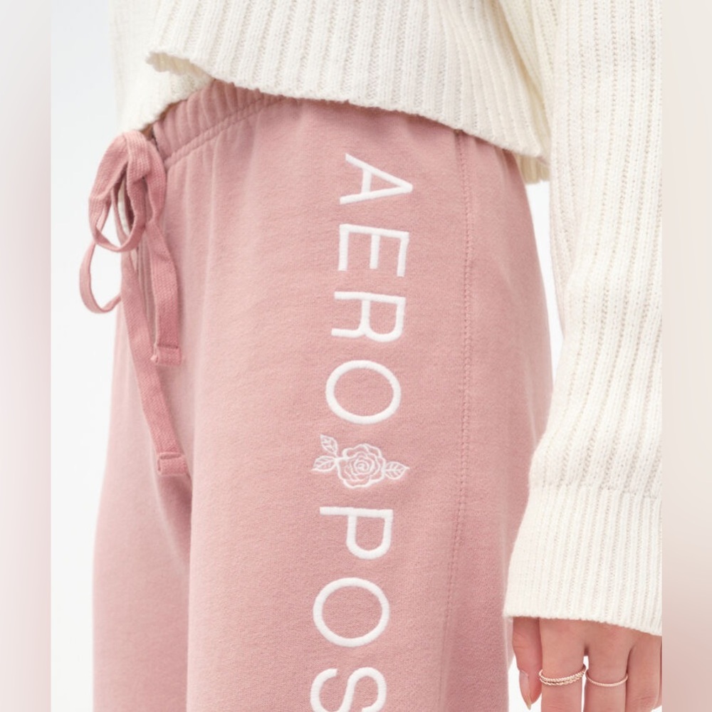 NWT Aeropostale Rose Cinched Sweatpants - Picture 3 of 9